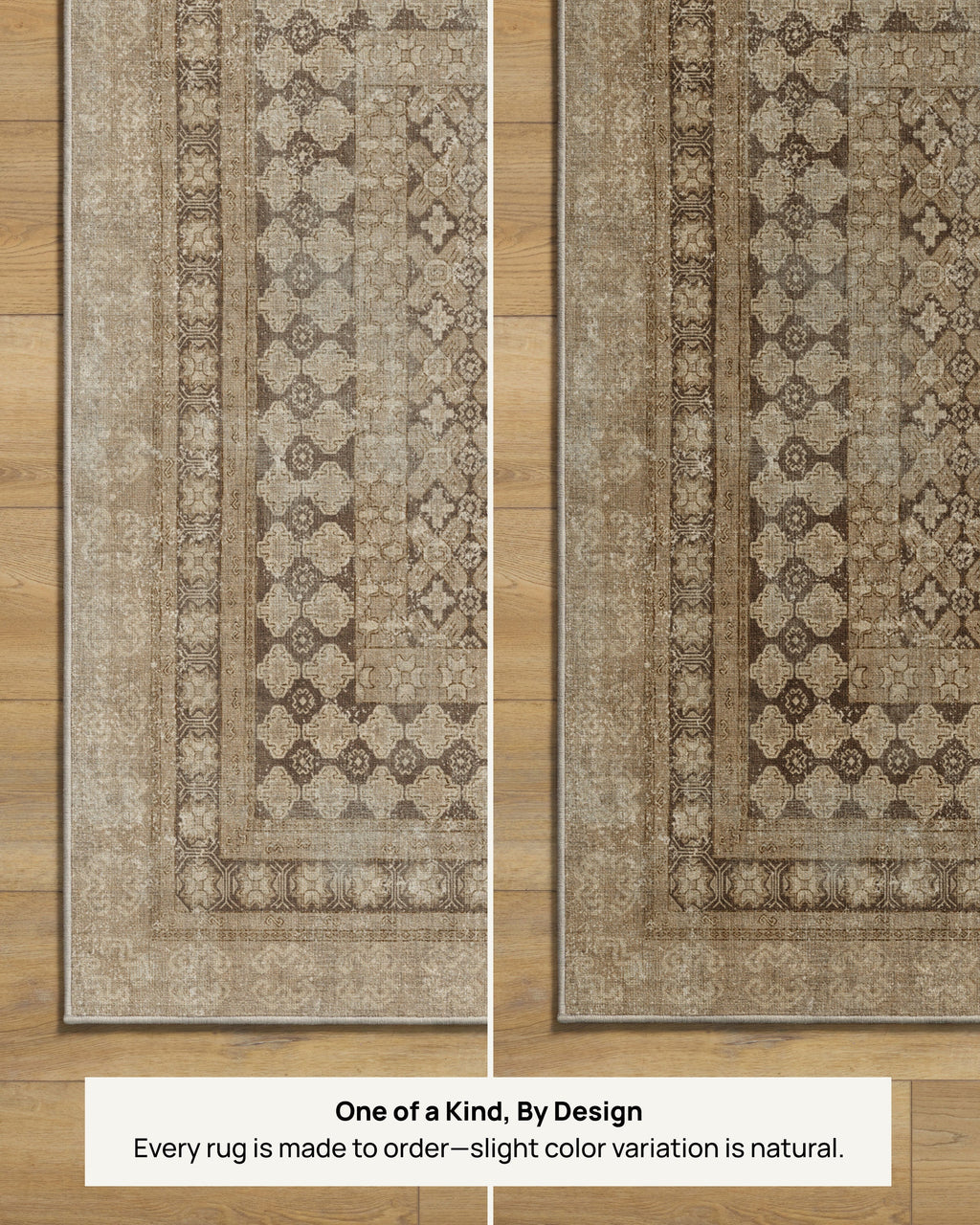 Tapis tissé plat vintage européen avec motif vieilli lavable inspiré des cafés en or rose pour salon et chambre