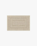 Tapis plat européen vintage avec motif vieilli lavable beige et ivoire inspiré des cafés, pour le salon et la chambre à coucher