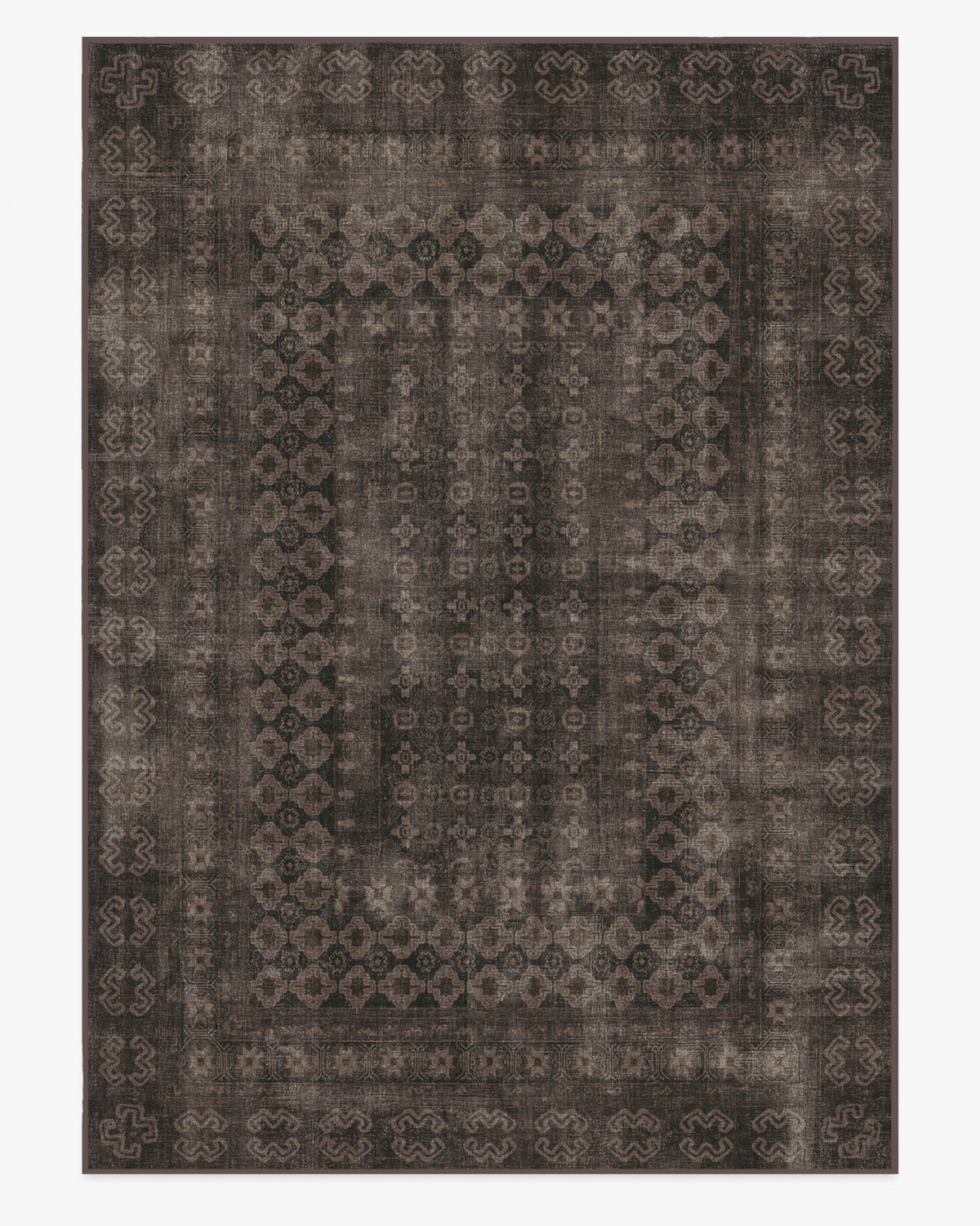 Tapis européen vintage tissé plat à motif carreaux noirs délavés lavables inspiré des cafés, pour salon et salle à manger