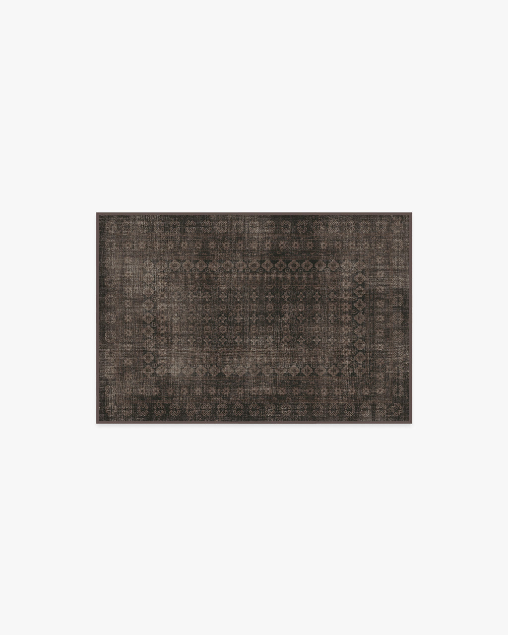 Tapis européen vintage tissé plat à motif carreaux noirs délavés lavables inspiré des cafés, pour salon et salle à manger