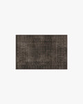 Tapis européen vintage tissé plat à motif carreaux noirs délavés lavables inspiré des cafés, pour salon et salle à manger
