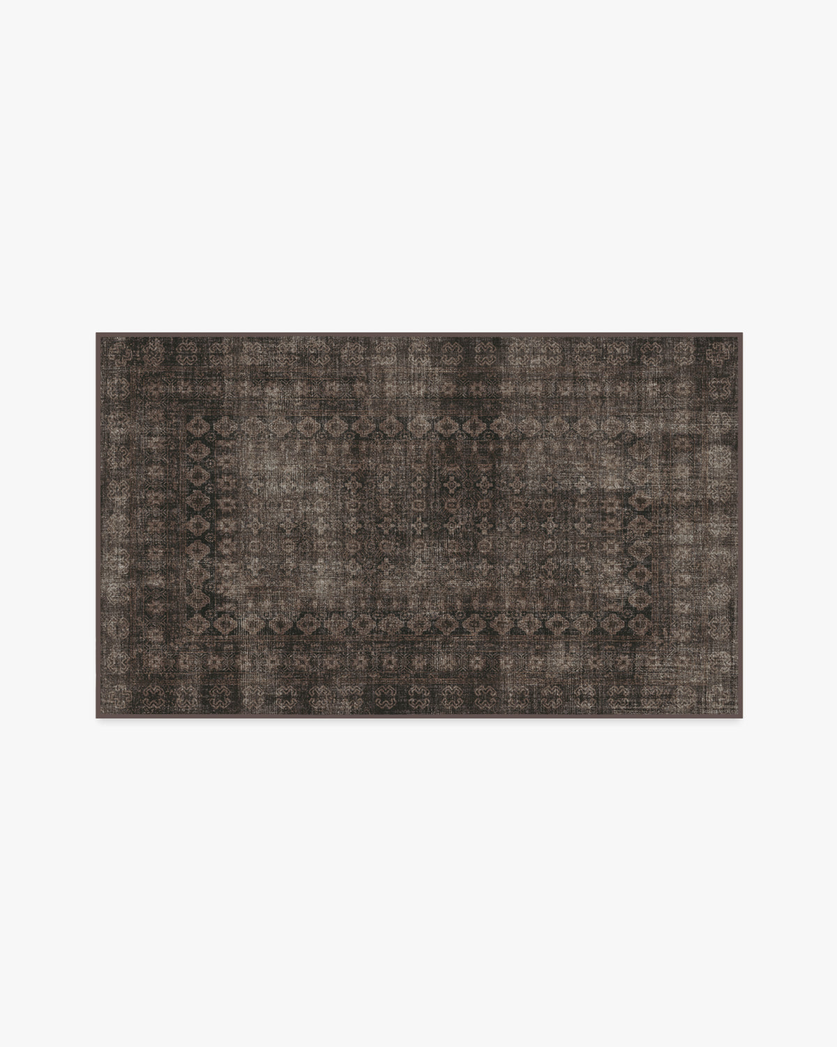 Tapis européen vintage tissé plat à motif carreaux noirs délavés lavables inspiré des cafés, pour salon et salle à manger