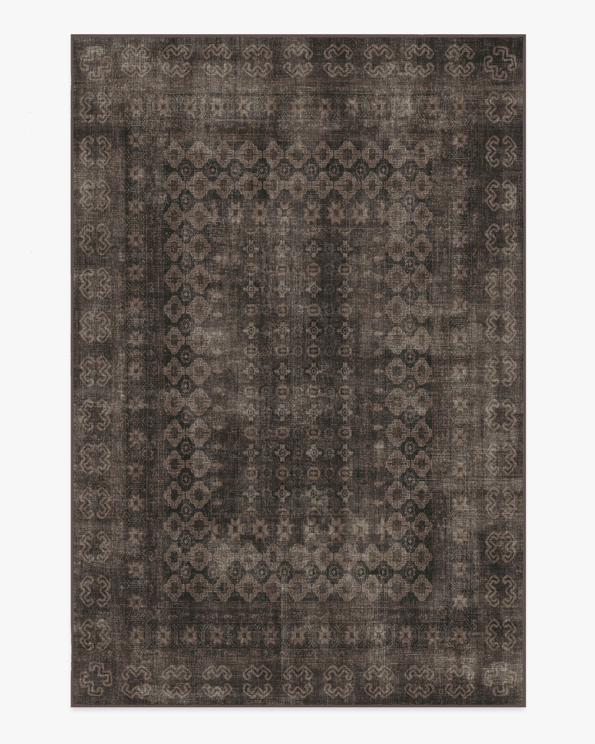 Tapis européen vintage tissé plat à motif carreaux noirs délavés lavables inspiré des cafés, pour salon et salle à manger