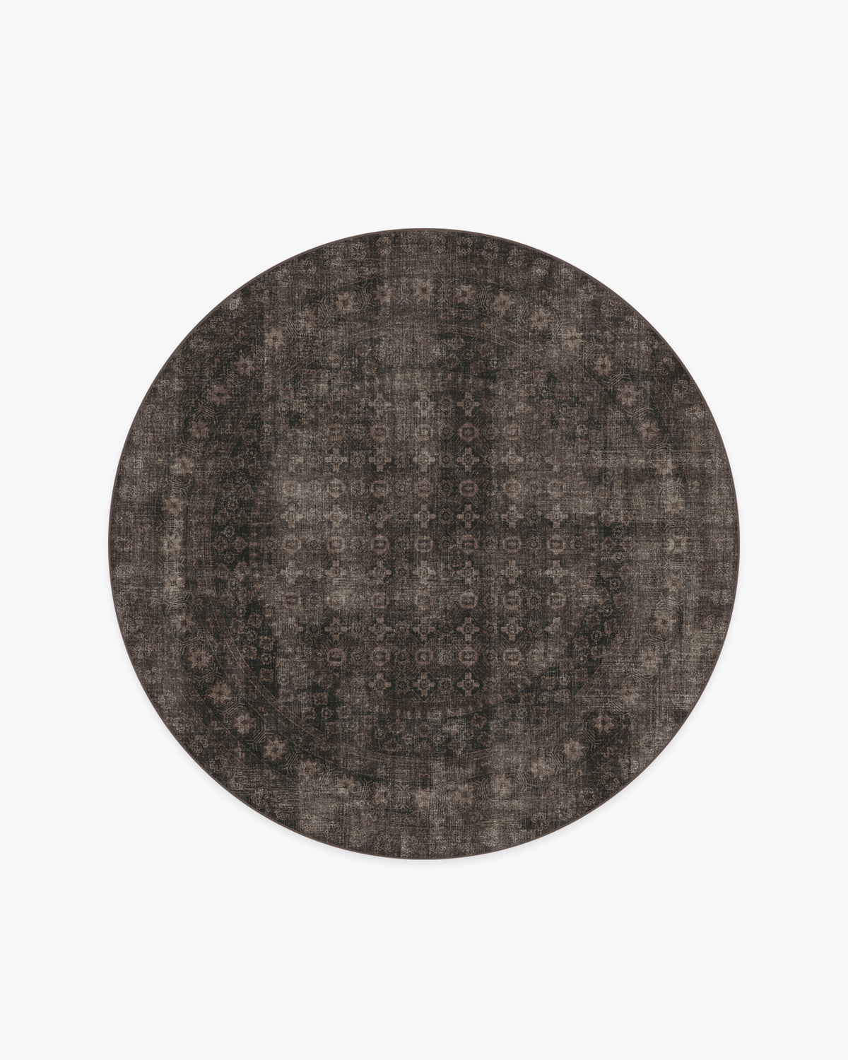 Tapis européen vintage tissé plat à motif carreaux noirs délavés lavables inspiré des cafés, pour salon et salle à manger