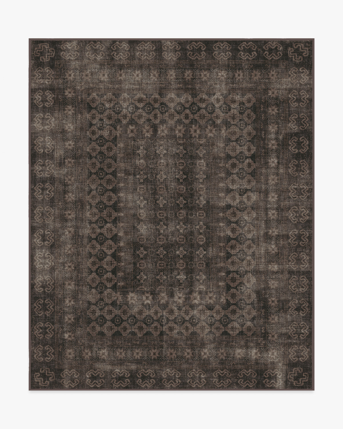 Tapis européen vintage tissé plat à motif carreaux noirs délavés lavables inspiré des cafés, pour salon et salle à manger
