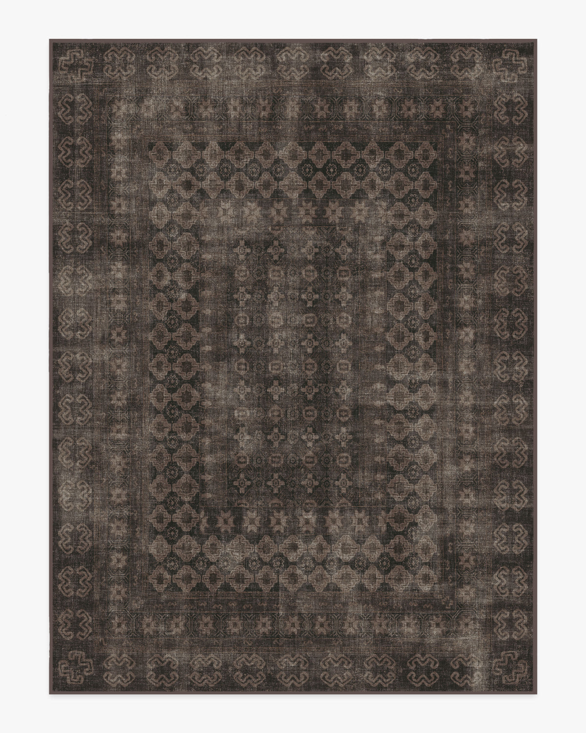 Tapis européen vintage tissé plat à motif carreaux noirs délavés lavables inspiré des cafés, pour salon et salle à manger