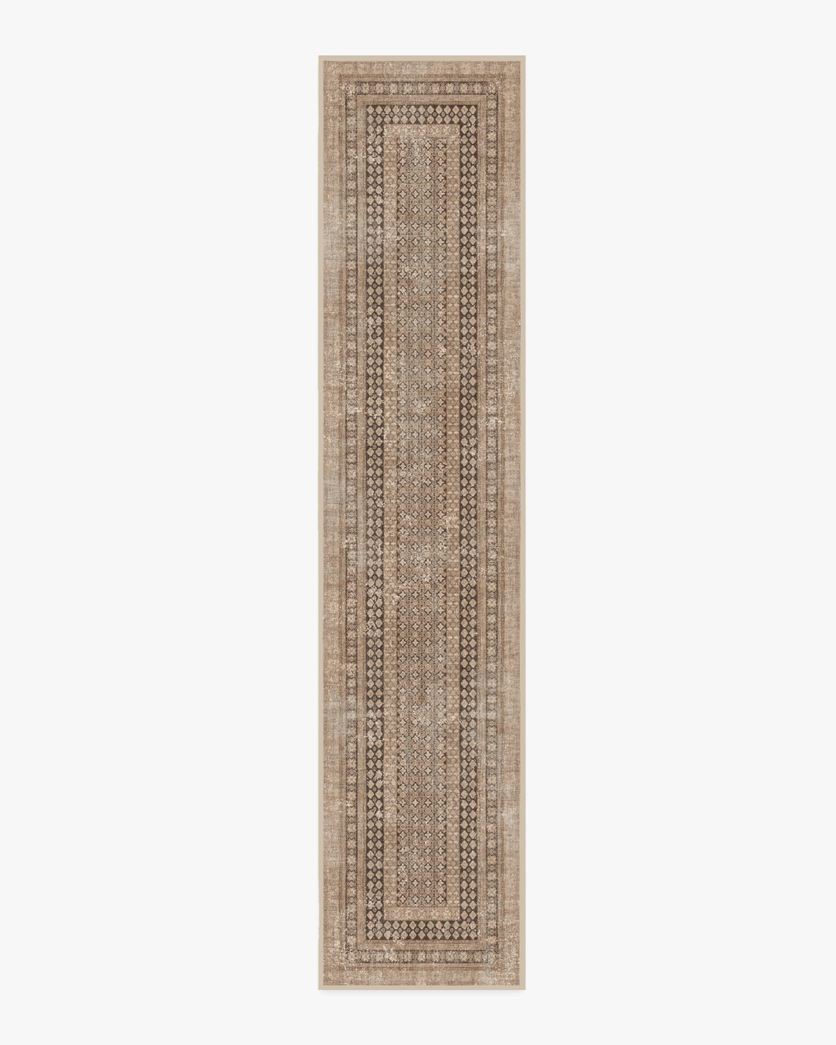 Tapis tissé plat vintage européen avec motif vieilli lavable inspiré des cafés en or rose pour salon et chambre