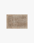 Tapis tissé plat vintage européen avec motif vieilli lavable inspiré des cafés en or rose pour salon et chambre