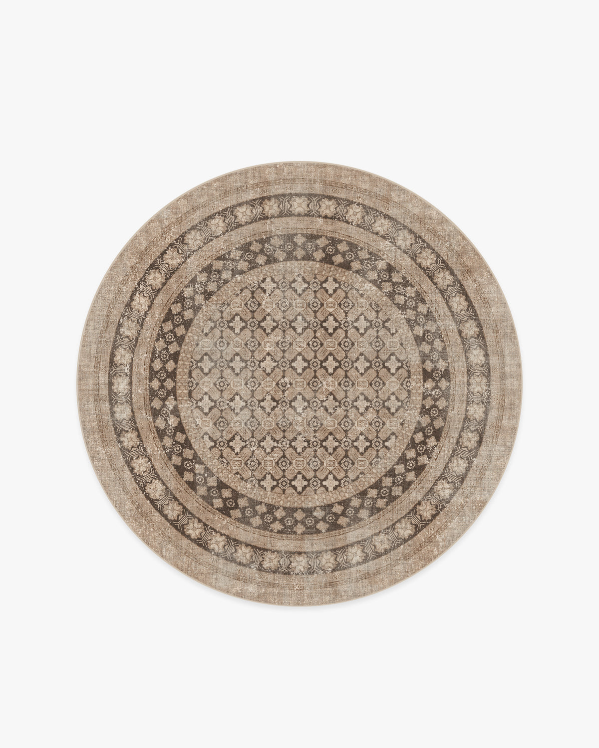 Tapis tissé plat vintage européen avec motif vieilli lavable inspiré des cafés en or rose pour salon et chambre