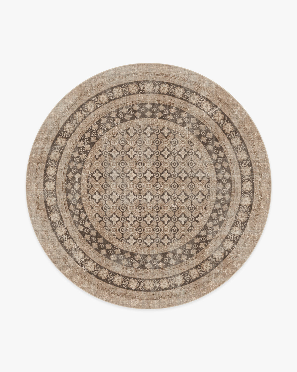 Tapis tissé plat vintage européen avec motif vieilli lavable inspiré des cafés en or rose pour salon et chambre