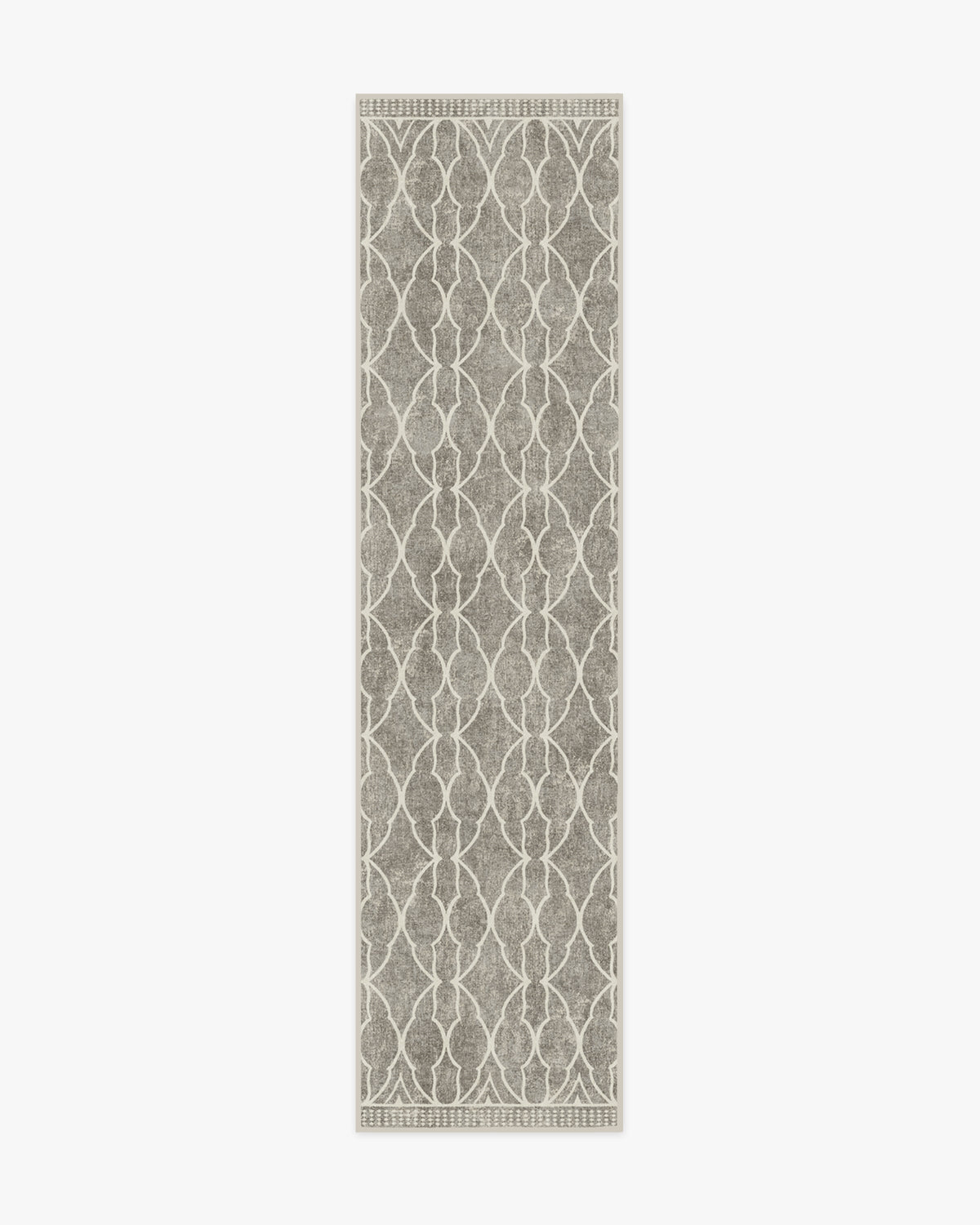 Tapis plat à tissage Sci-Fi pour enfant et salon, motif treillis tête iconique gris cendré