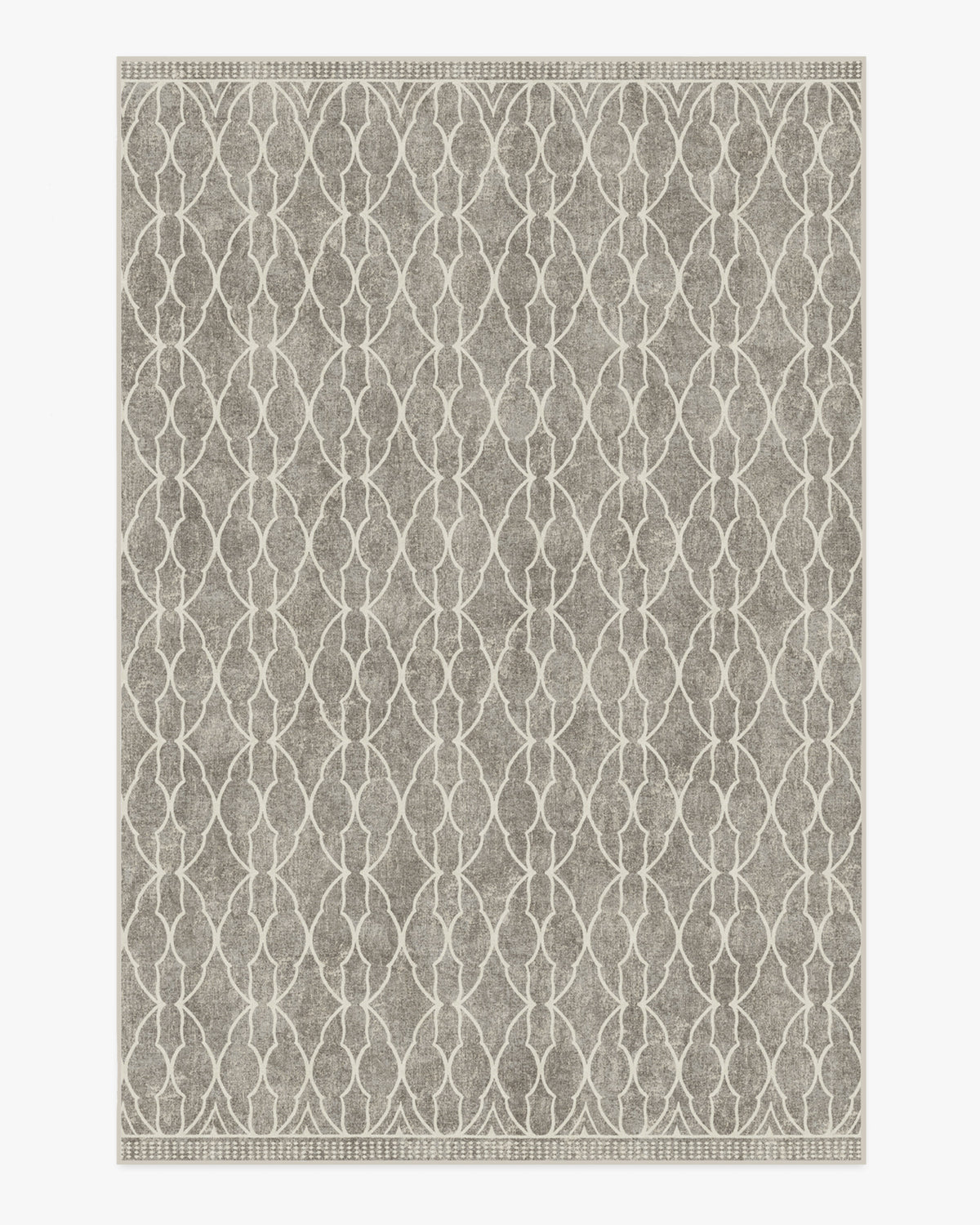 Tapis plat à tissage Sci-Fi pour enfant et salon, motif treillis tête iconique gris cendré
