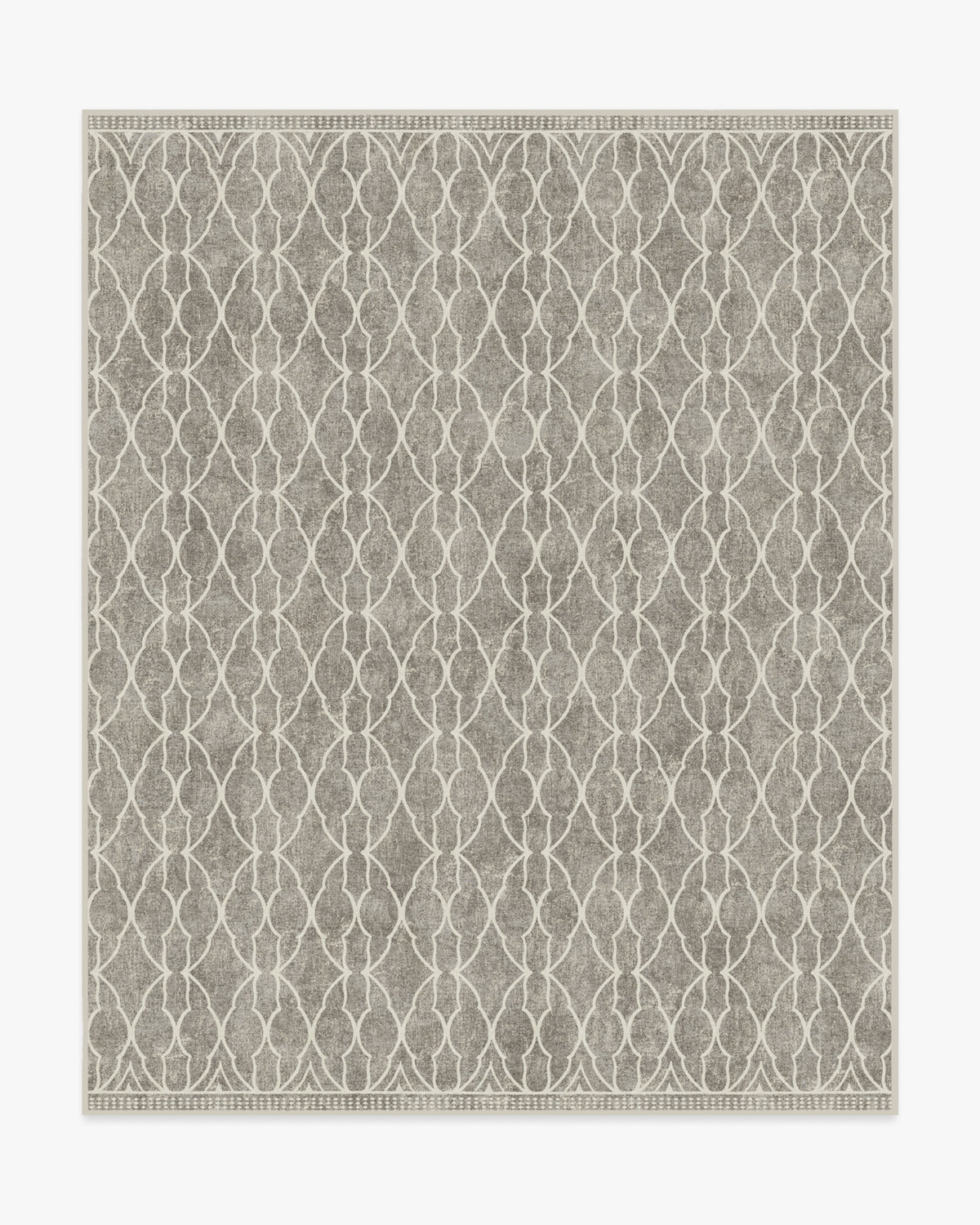 Tapis plat à tissage Sci-Fi pour enfant et salon, motif treillis tête iconique gris cendré