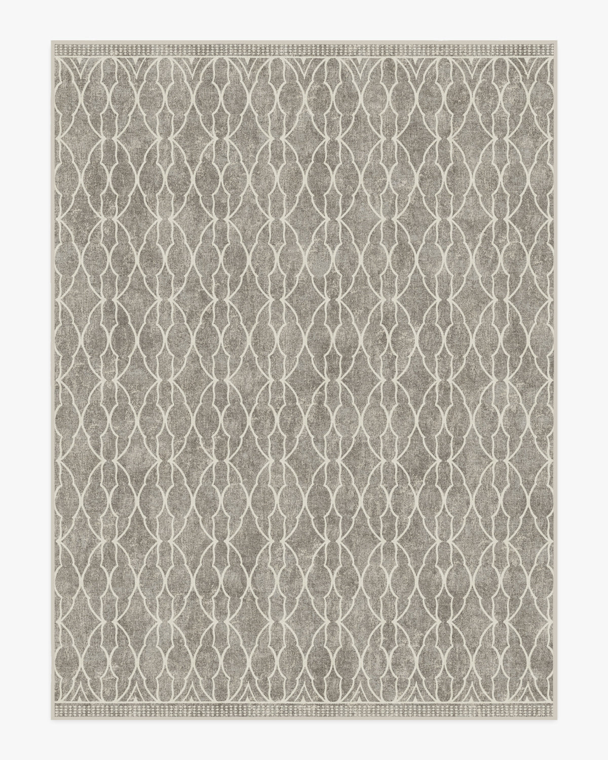 Tapis plat à tissage Sci-Fi pour enfant et salon, motif treillis tête iconique gris cendré
