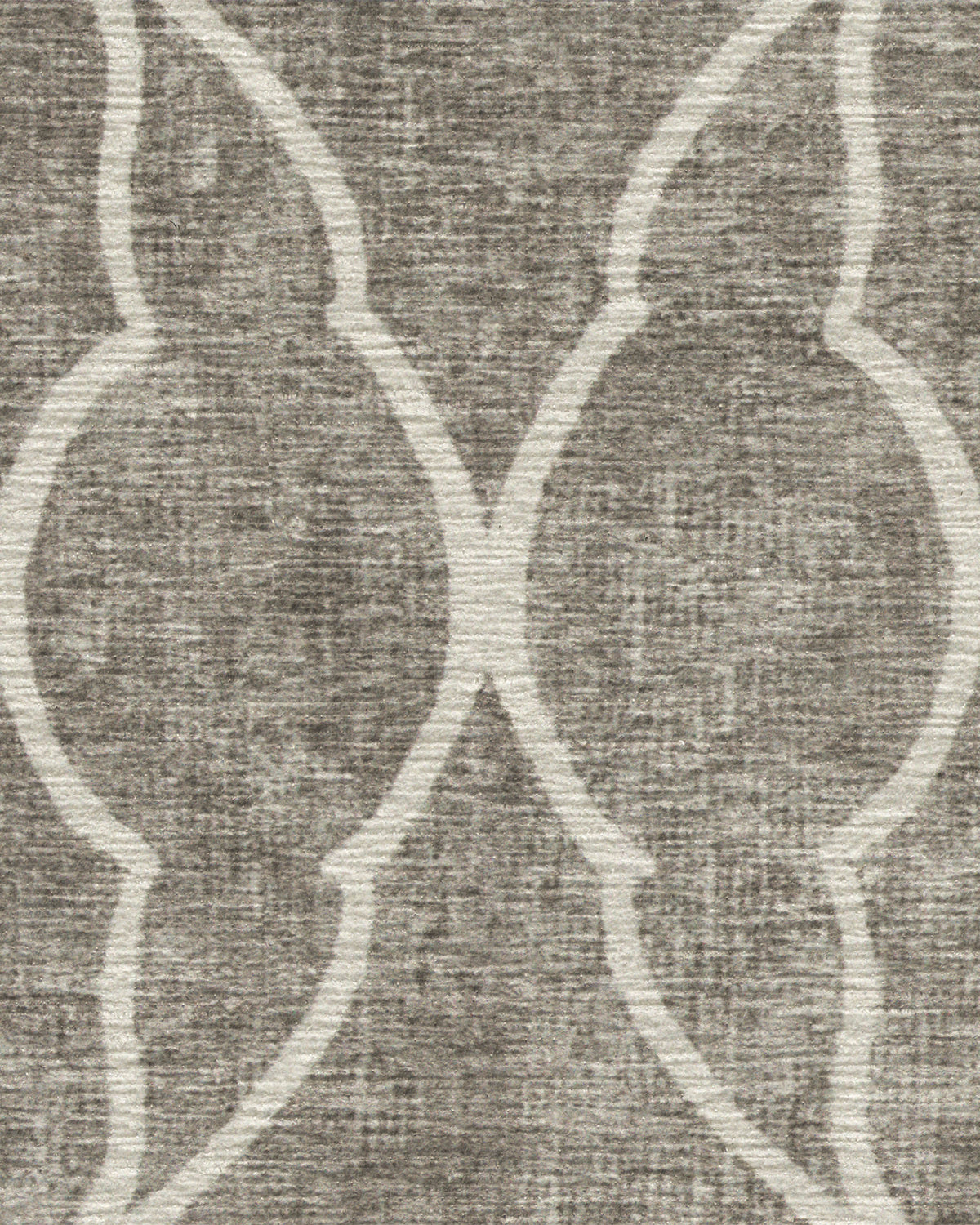 Tapis plat à tissage Sci-Fi pour enfant et salon, motif treillis tête iconique gris cendré