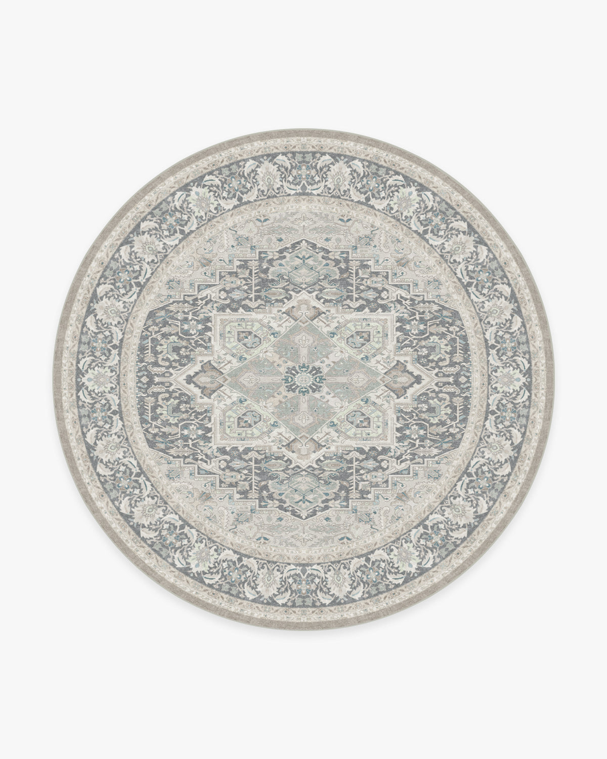 Tapis tissé plat persan classique avec médaillon surdimensionné neutre pour salon et bureau