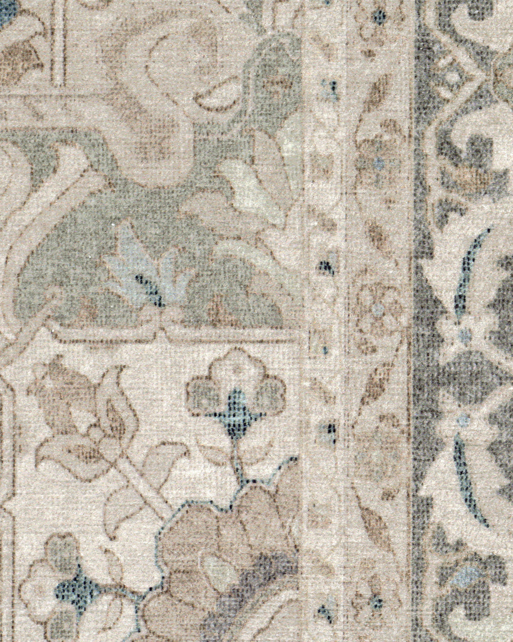 Tapis tissé plat persan classique avec médaillon surdimensionné neutre pour salon et bureau