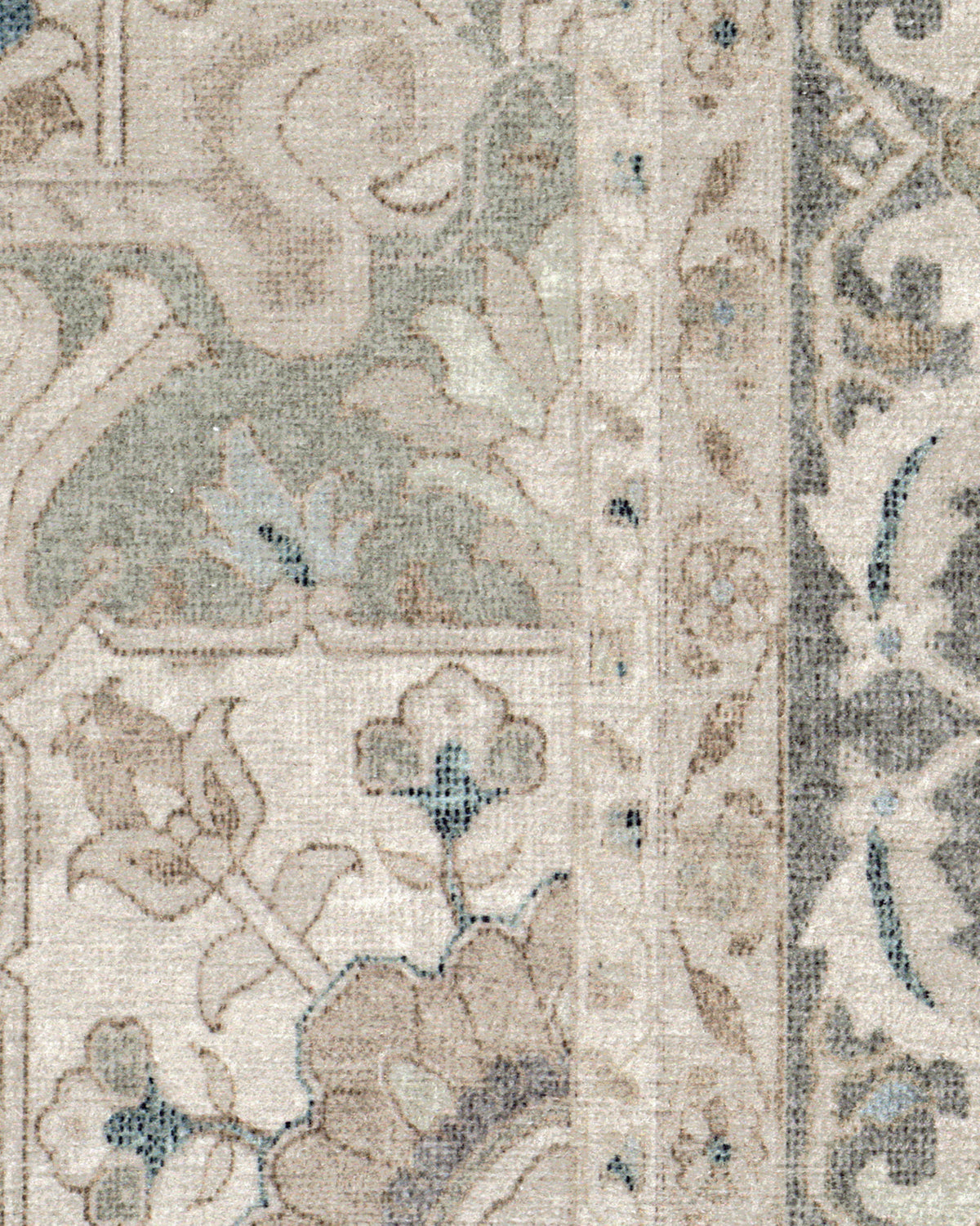 Tapis tissé plat persan classique avec médaillon surdimensionné neutre pour salon et bureau
