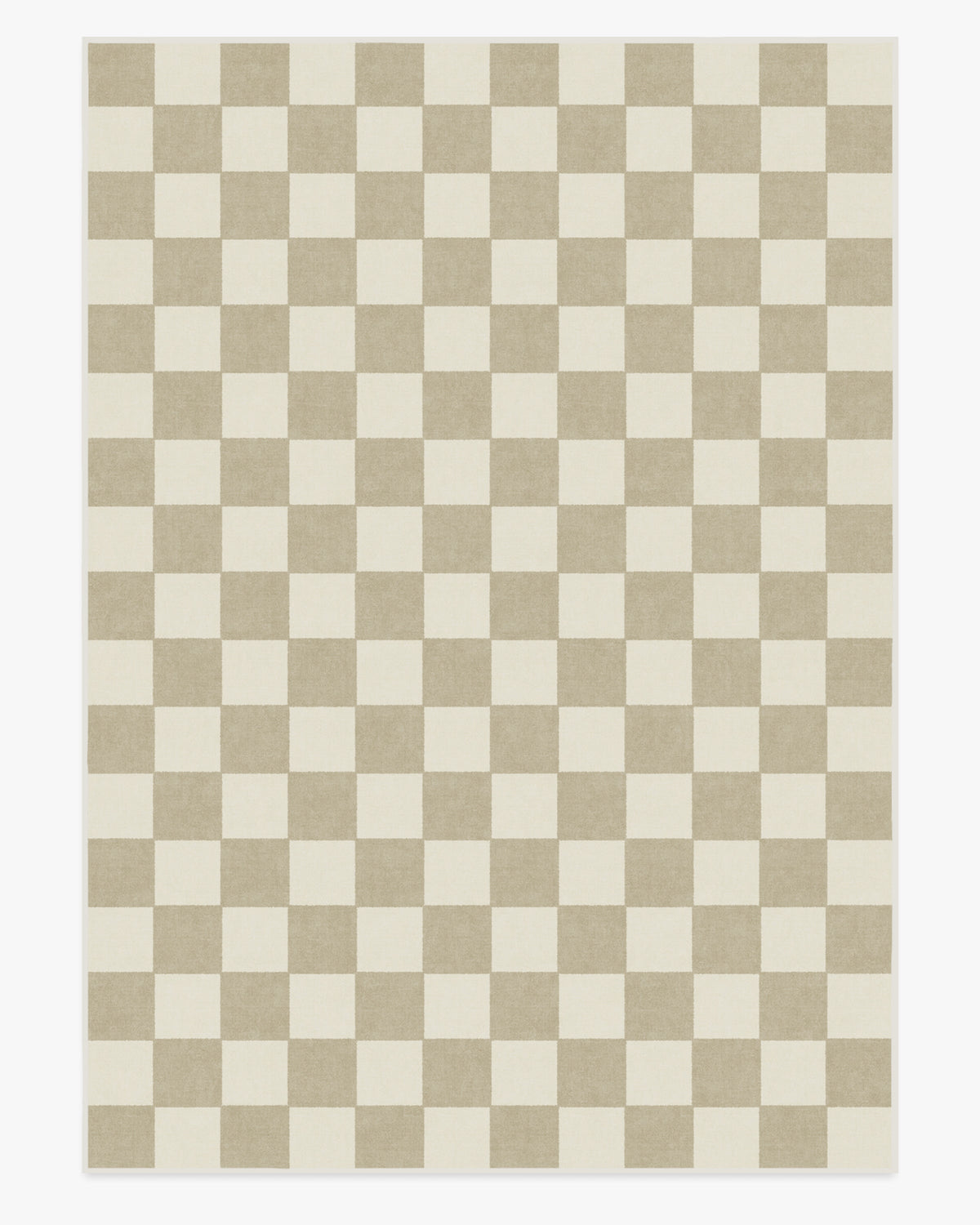 Tapis tissé plat moderne et ludique à motif échiquier cappuccino lavable pour salon et chambre d'enfant