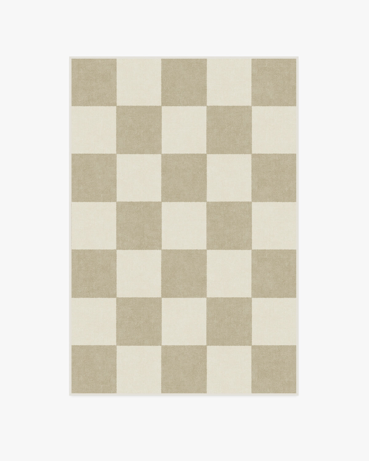 Tapis tissé plat moderne et ludique à motif échiquier cappuccino lavable pour salon et chambre d'enfant