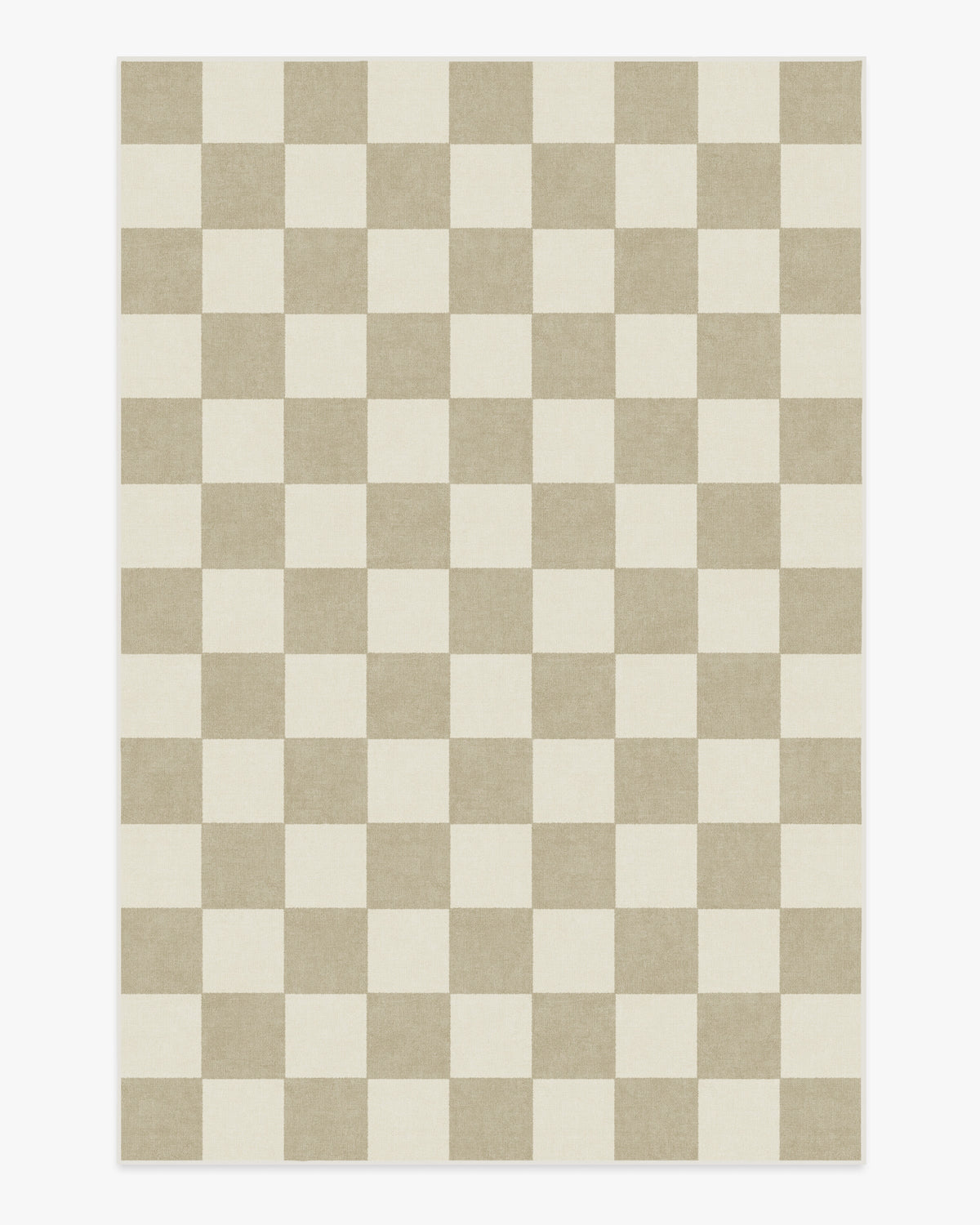 Tapis tissé plat moderne et ludique à motif échiquier cappuccino lavable pour salon et chambre d'enfant
