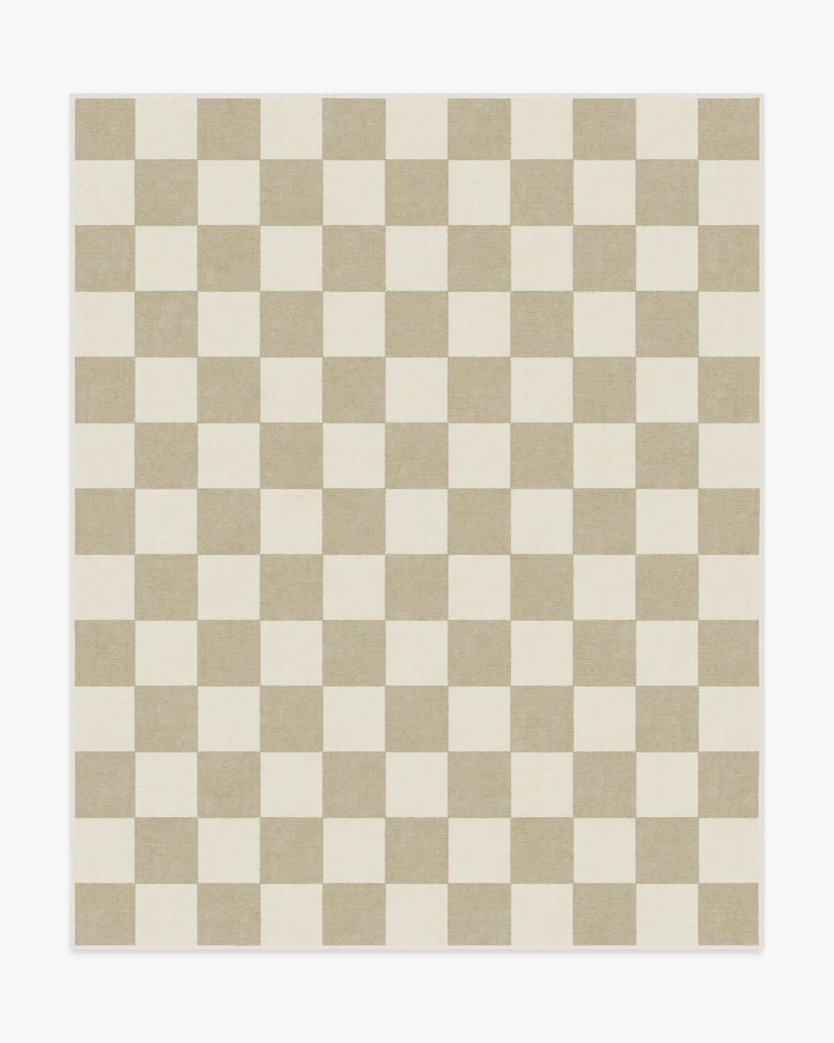 Tapis tissé plat moderne et ludique à motif échiquier cappuccino lavable pour salon et chambre d'enfant