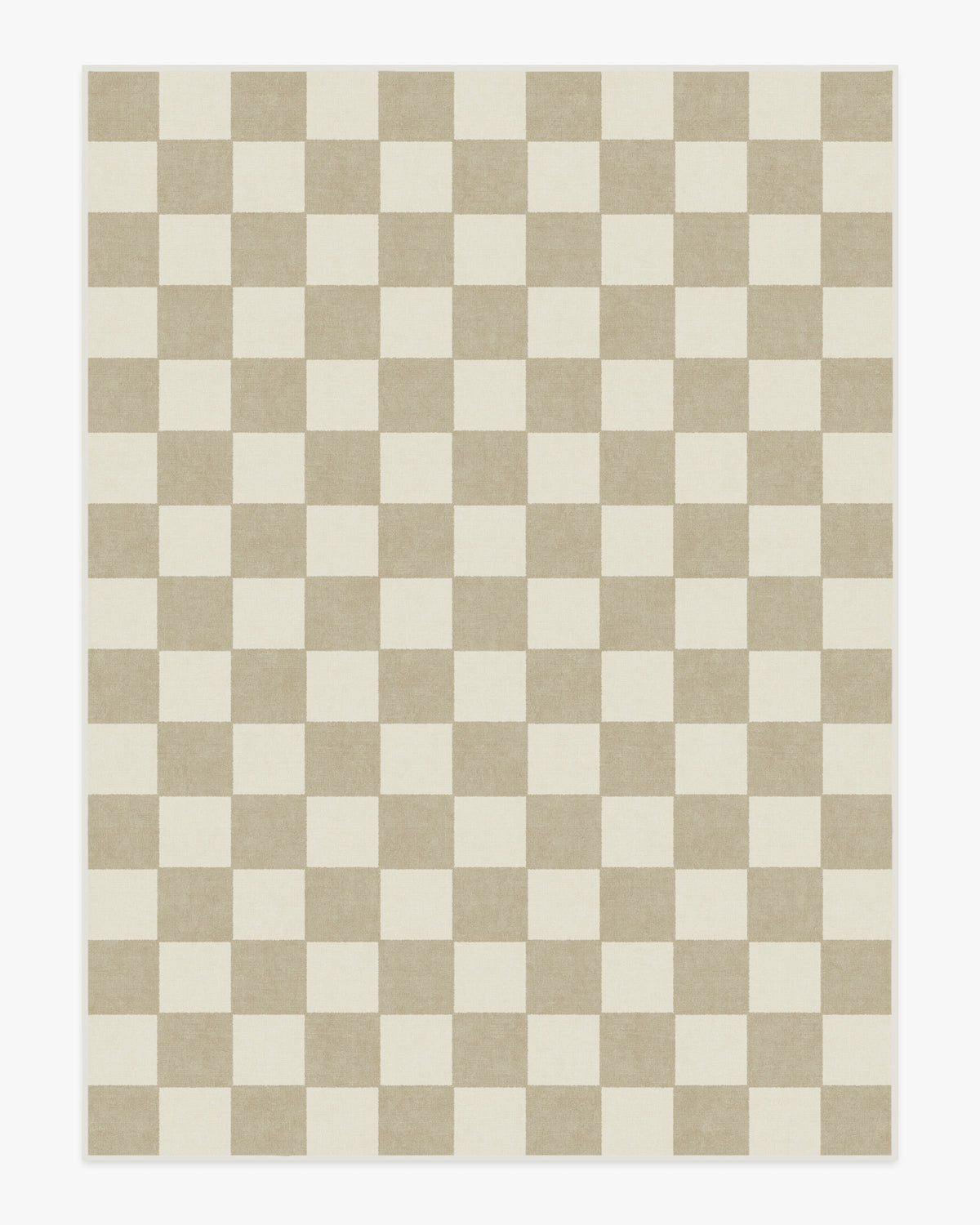Tapis tissé plat moderne et ludique à motif échiquier cappuccino lavable pour salon et chambre d'enfant