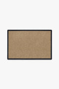 Paillasson lavable classique de couleur naturelle avec texture unie multi-ton pour l'entrée et le porche
