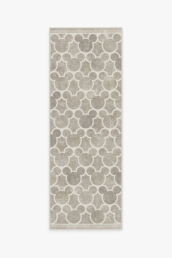 Tapis plat tissé de caractère moderne avec silhouette de treillis sur toute la surface en gris cendré pour chambre d'enfant et salon