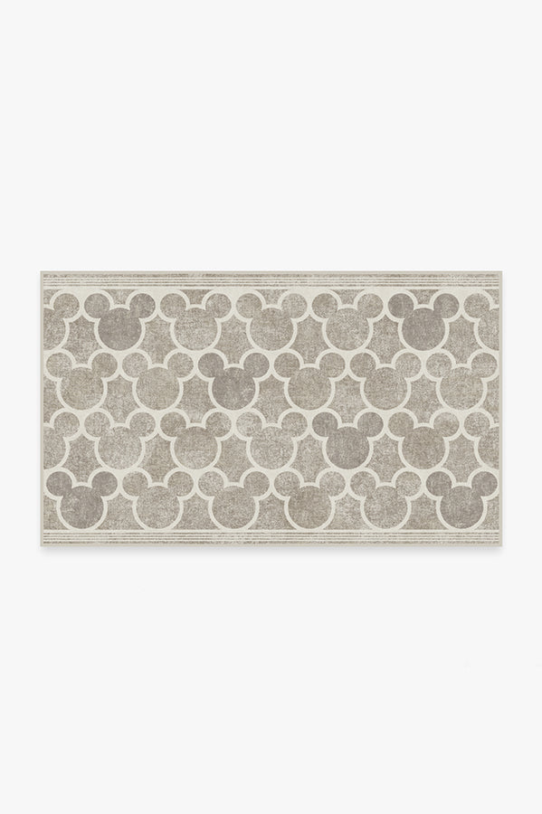 Tapis plat tissé de caractère moderne avec silhouette de treillis sur toute la surface en gris cendré pour chambre d'enfant et salon