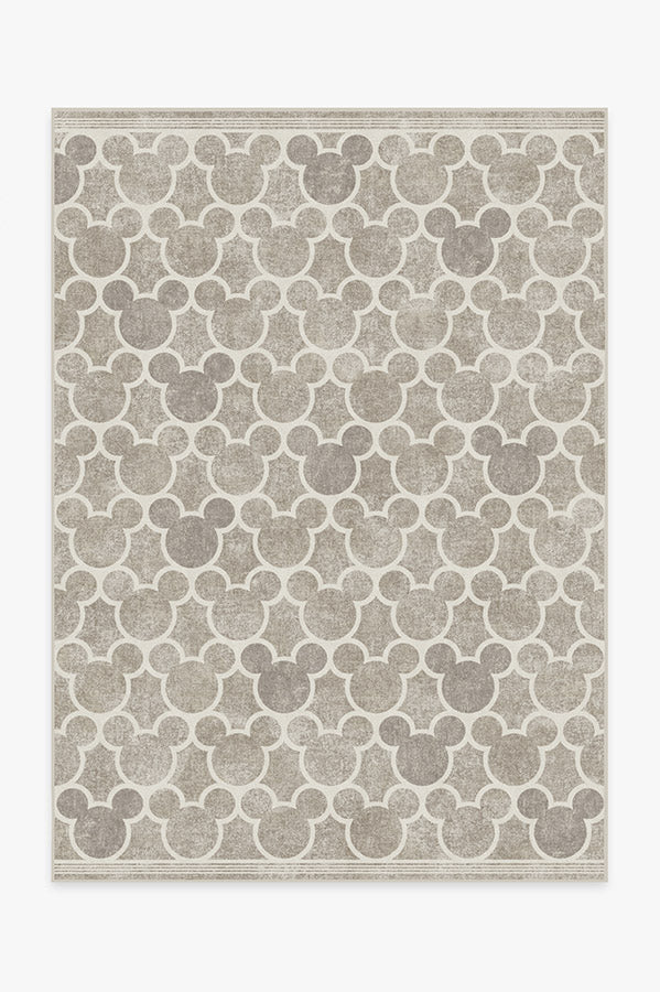 Tapis plat tissé de caractère moderne avec silhouette de treillis sur toute la surface en gris cendré pour chambre d'enfant et salon