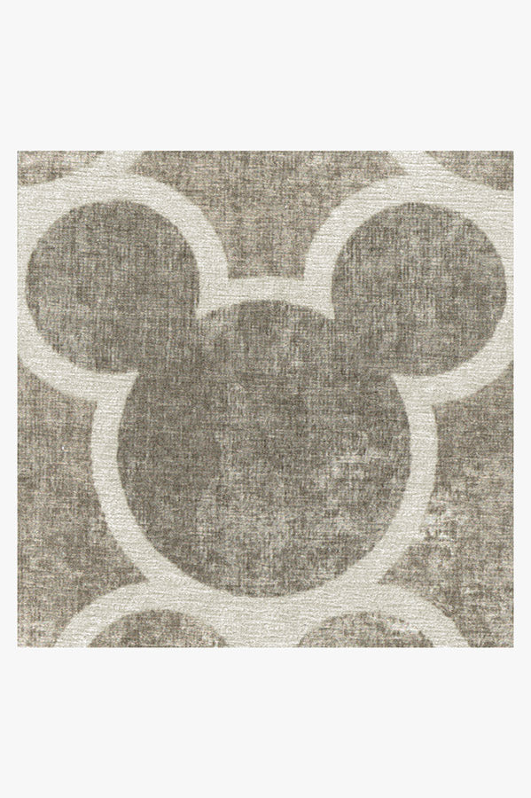 Tapis plat tissé de caractère moderne avec silhouette de treillis sur toute la surface en gris cendré pour chambre d'enfant et salon