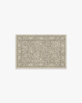 Tapis tissé plat traditionnel britannique avec motif floral de vigne lavable en pierre naturelle pour salon et bureau