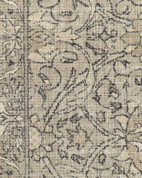 Tapis tissé plat traditionnel britannique avec motif floral de vigne lavable en pierre naturelle pour salon et bureau