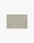 Tapis britannique traditionnel tissé à plat avec motif de vigne botanique lavable en jade naturel pour le salon et le bureau