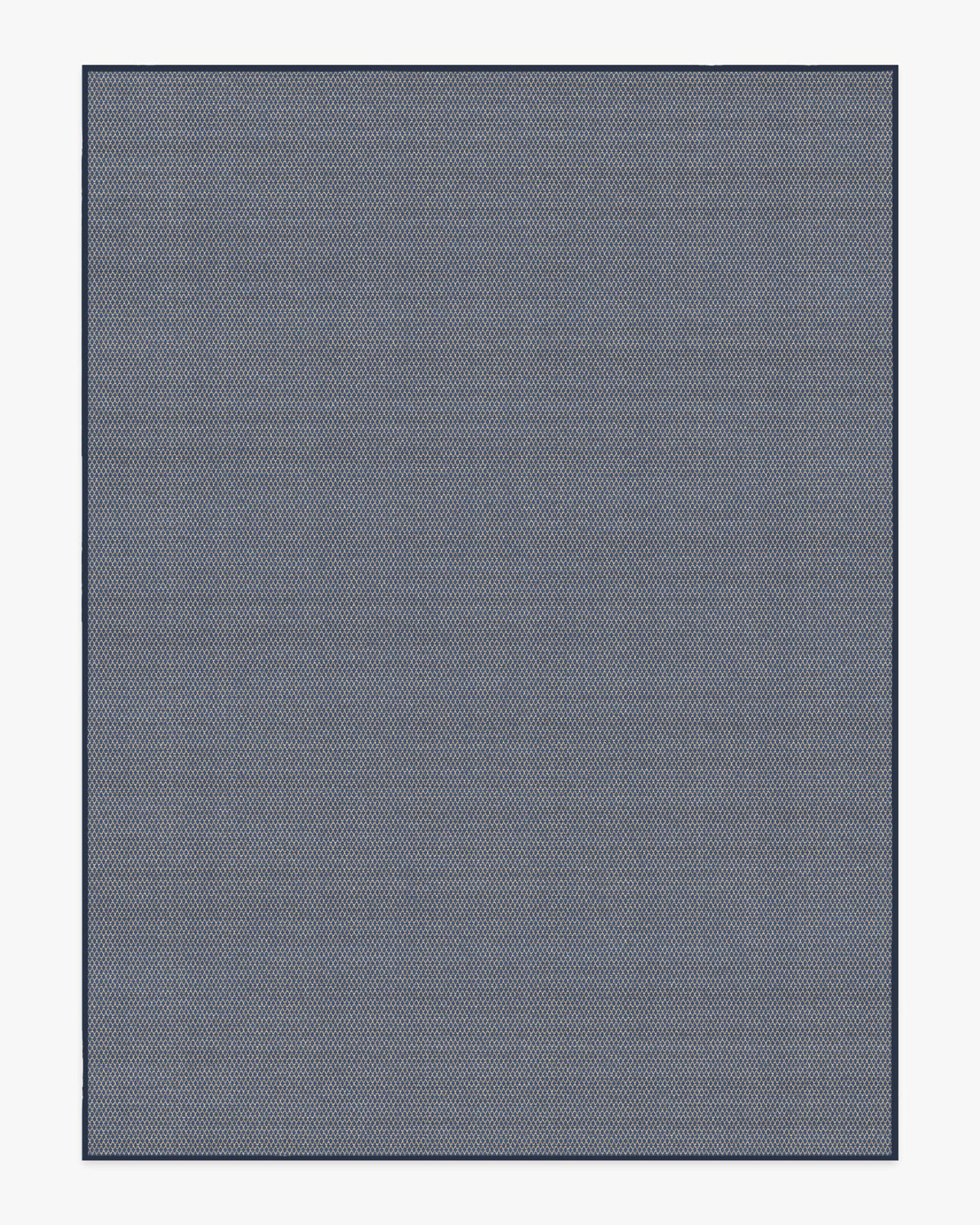Tapis plat tissé en polyester recyclé, style minimaliste moderne, avec texture losange lavable bleu marine pour salon et chambre à coucher