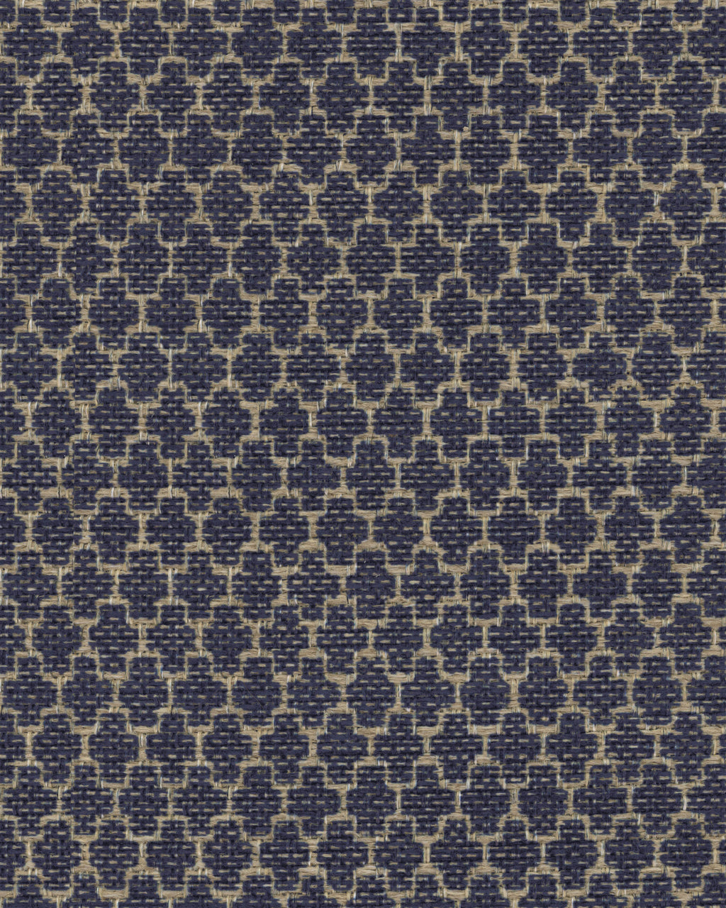 Tapis plat tissé en polyester recyclé, style minimaliste moderne, avec texture losange lavable bleu marine pour salon et chambre à coucher