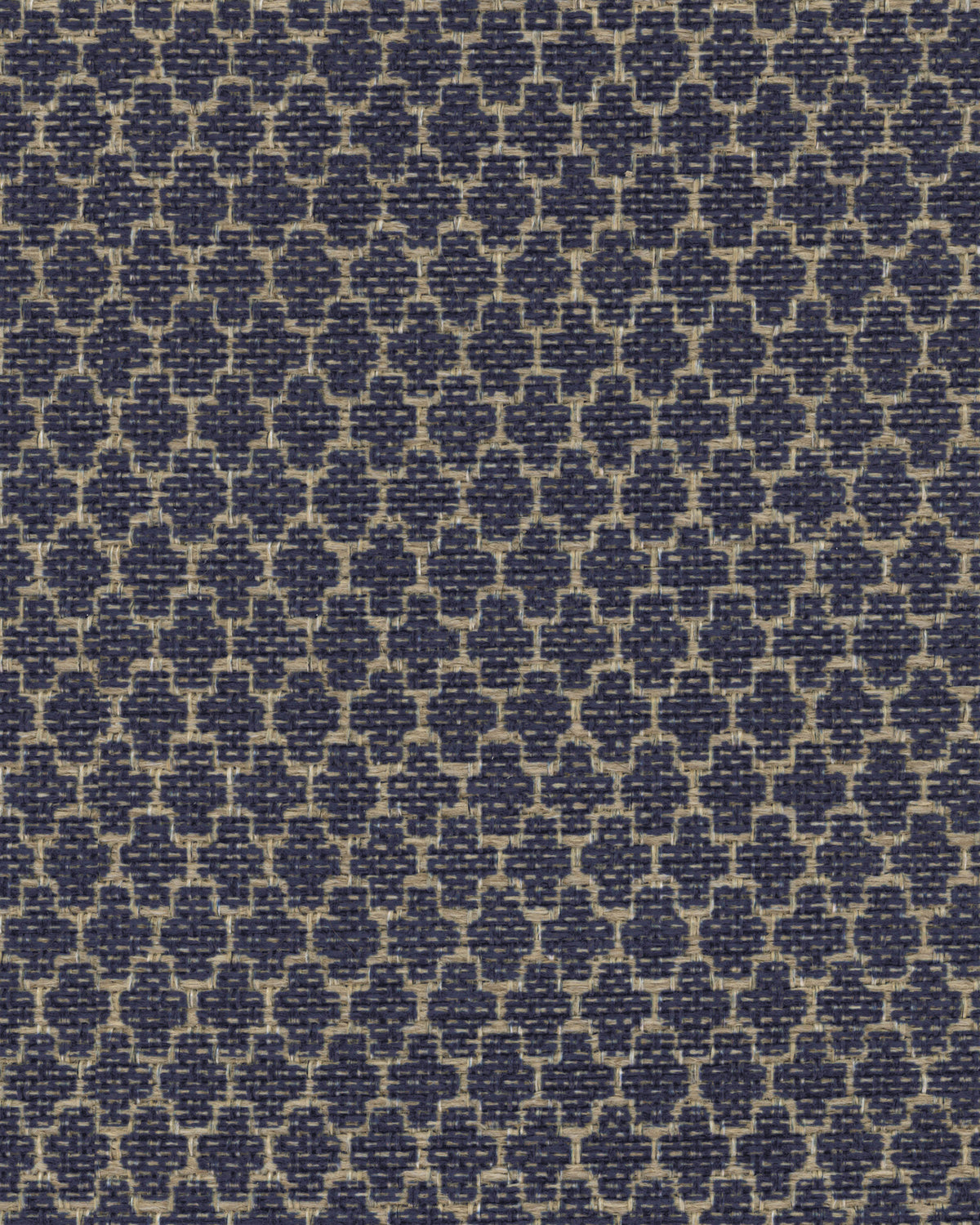 Tapis plat tissé en polyester recyclé, style minimaliste moderne, avec texture losange lavable bleu marine pour salon et chambre à coucher