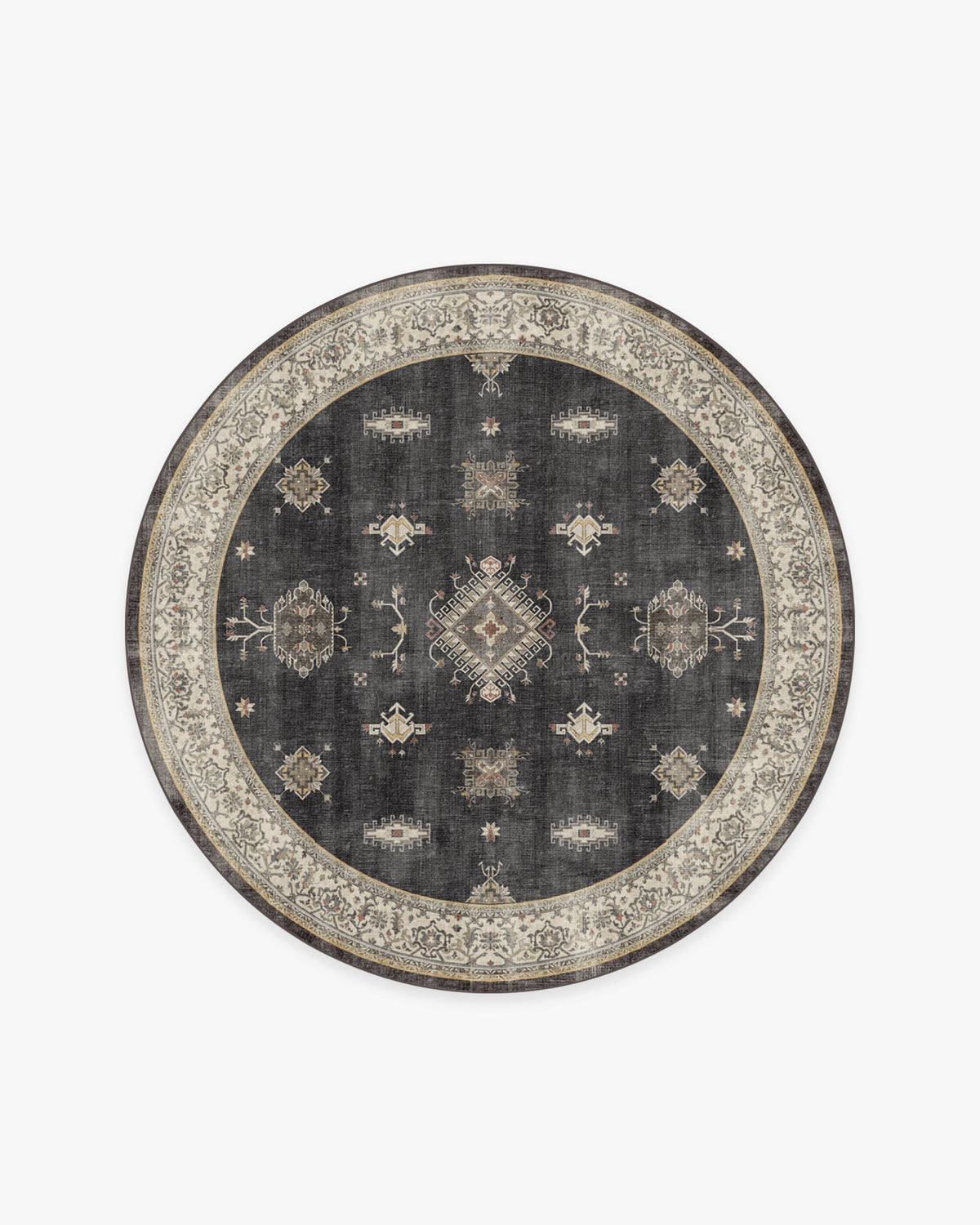 Tapis persan tissé plat de ferme moderne avec motif géométrique lavable en bois foncé pour salon et salle à manger