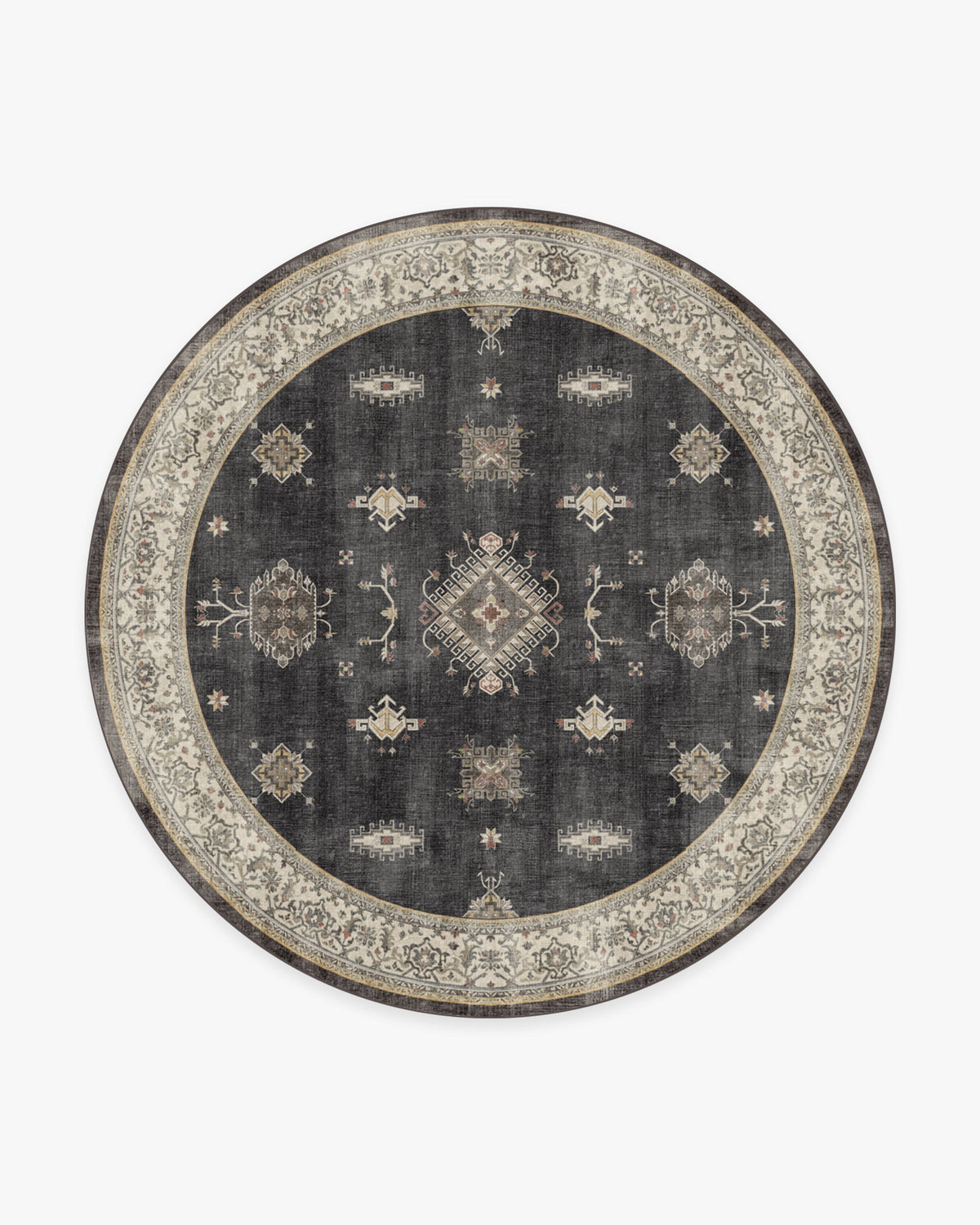 Tapis persan tissé plat de ferme moderne avec motif géométrique lavable en bois foncé pour salon et salle à manger